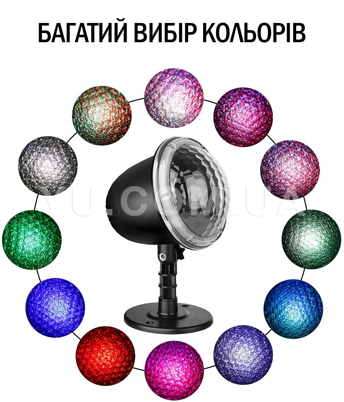 Светодиодный RGB диско проектор Ocean Wave Projector Light